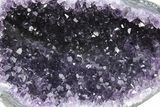 Purple Amethyst Geode with Polished Face - Uruguay #233648-1